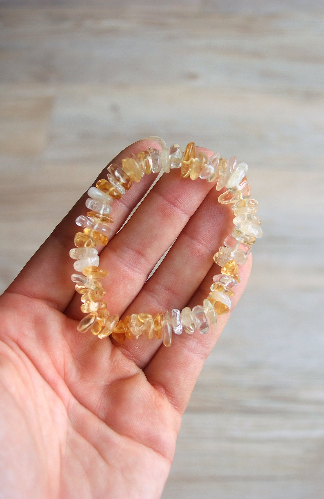 Citrine (Heat Treated) HG Lge Chip Bracelet